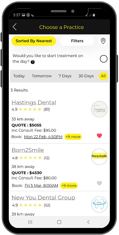 compare dentists near you on airsmile